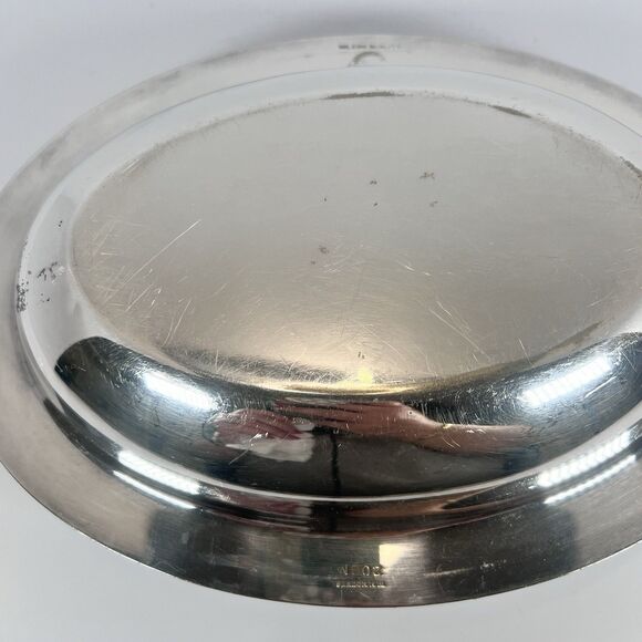 Silver plated Vegetable Serving Platter With Divider and Lid 10” Wilcox - Picture 9 of 16